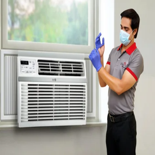 Window AC installation