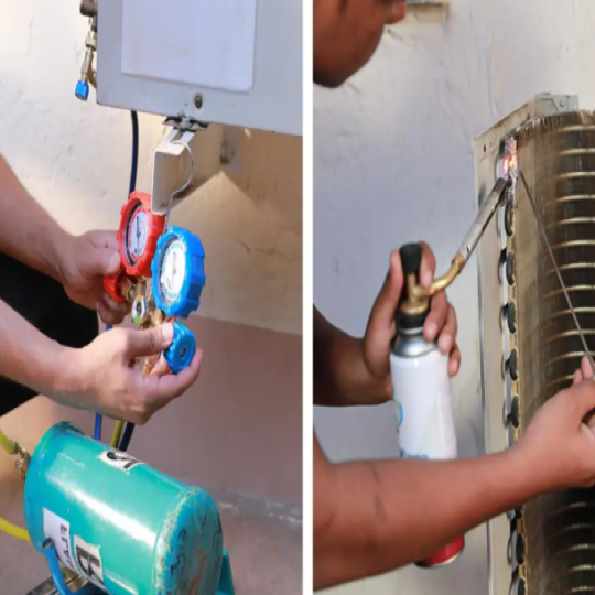 AC Gas Leak Repair & Refill